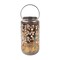 Snow Joe Bliss Outdoors Set of 2 Solar LED Lanterns w Rose Design  Hand Painted Finish BSL-313-BZ - alternate 2